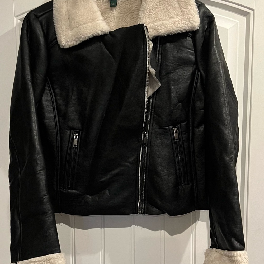Wild Fable Shearling Lined Pleather Jacket
